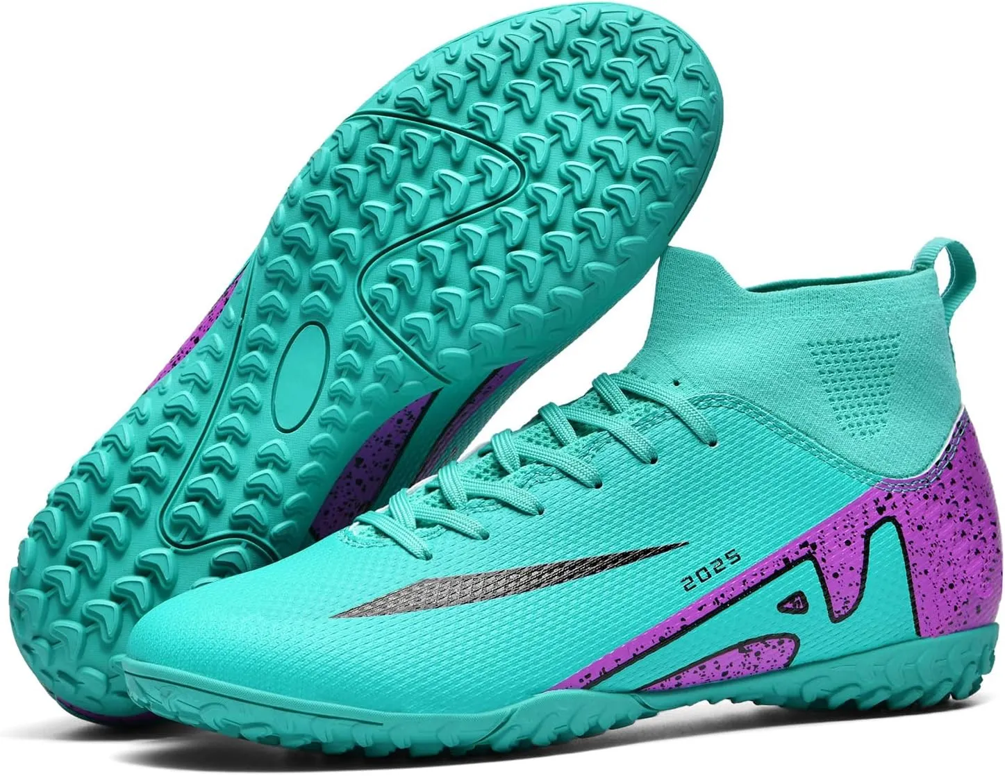 Soccer Cleats for Mens Womens Indoor Soccer Shoes Unisex Baseball Turf Shoes Youth Rugby Shoes Adult AG FG TF Football Boots Wide Training Sneaker