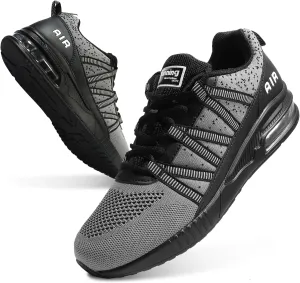 Soulsfeng Mens Air Cushion Running Shoes Lightweight Breathable Workout Tennis Gym Jogging Walking Sneakers US 5.5-12