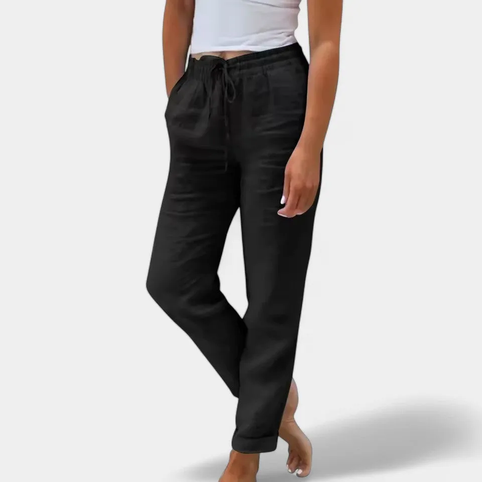 Stacy - Lightweight linen pants