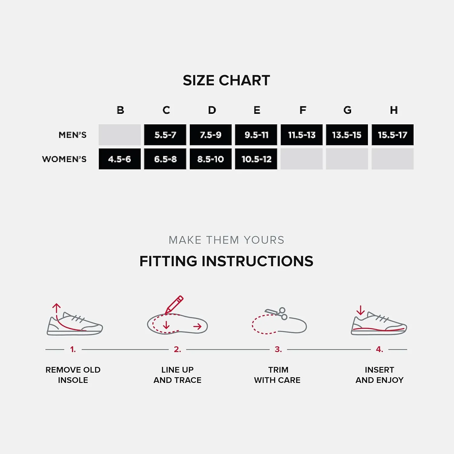 Superfeet New Balance Casual Flex Orthotic Inserts Cushioning Shoe Inserts - 5.5-7 Men / 6.5-8 Woman