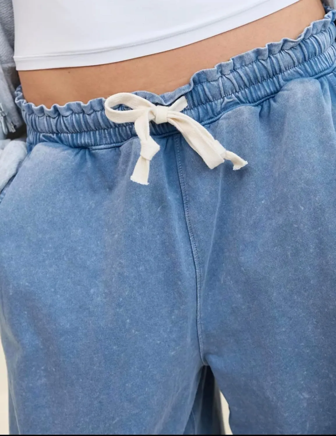 Tanming Womens Baggy Sweatpants Barrel Leg Trousers Elastic Waisted Drawstring Lounge Joggers Pants