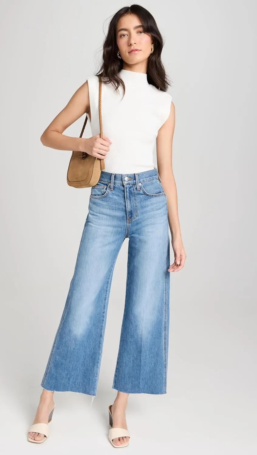 Taylor Cropped Wide-Leg Jean