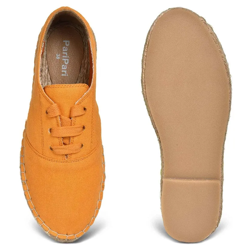 The Walking  Havana Lace-ups - Tangy Orange