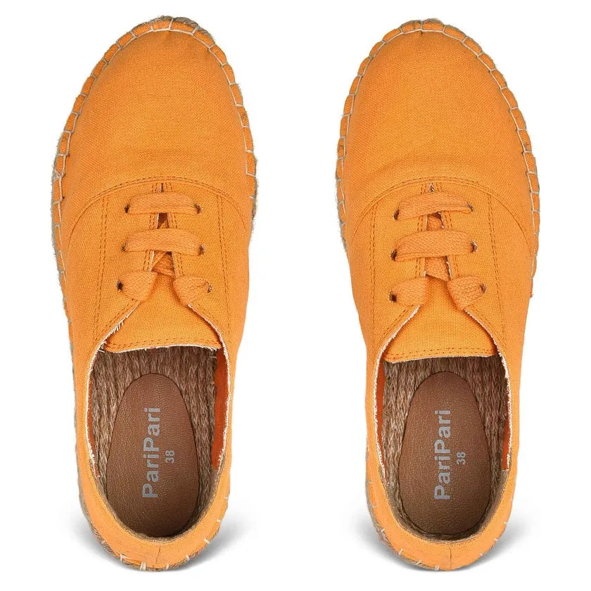 The Walking  Havana Lace-ups - Tangy Orange