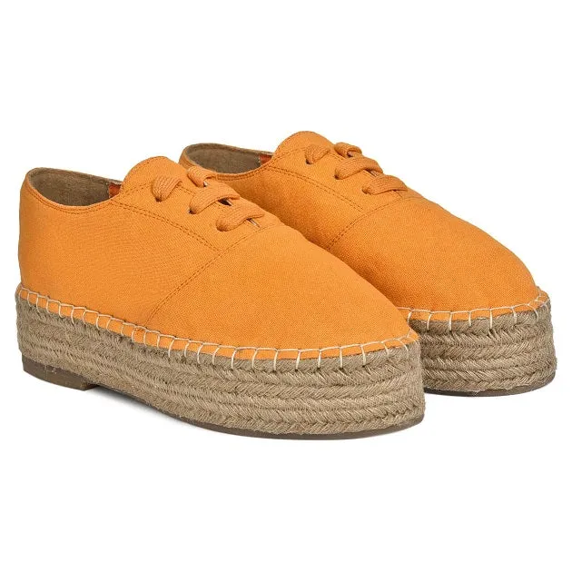 The Walking  Havana Lace-ups - Tangy Orange