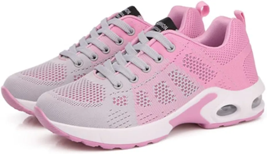 TINRYMX Women Modern Dance Shoes Lace up Air Cushion Sneakers Ballroom Jazz Hip hop Practice Dance Sneaker Shoes,Model-LYX1722
