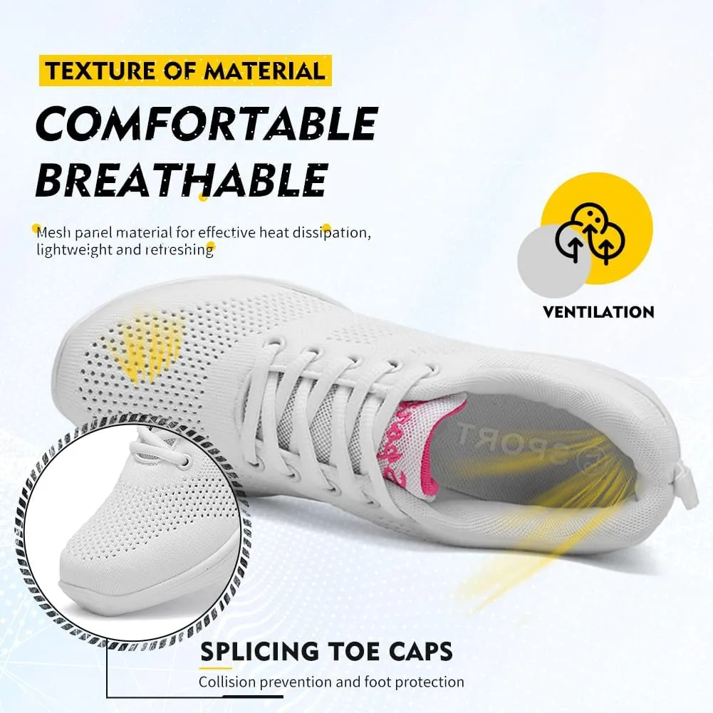 TINRYMX Women Modern Dance Sneakers Lace up Air Cushion Ballroom Jazz Hip hop Practice Dance Shoes,Model-LYX876