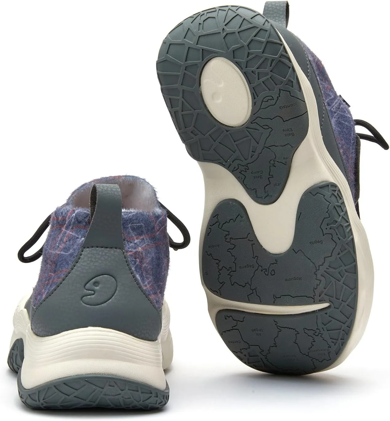 UIN Women's Chunky Platform Fashion Sneakers Walking Casual Comfortable Art Painted Travel Hiking Shoes Catalonia