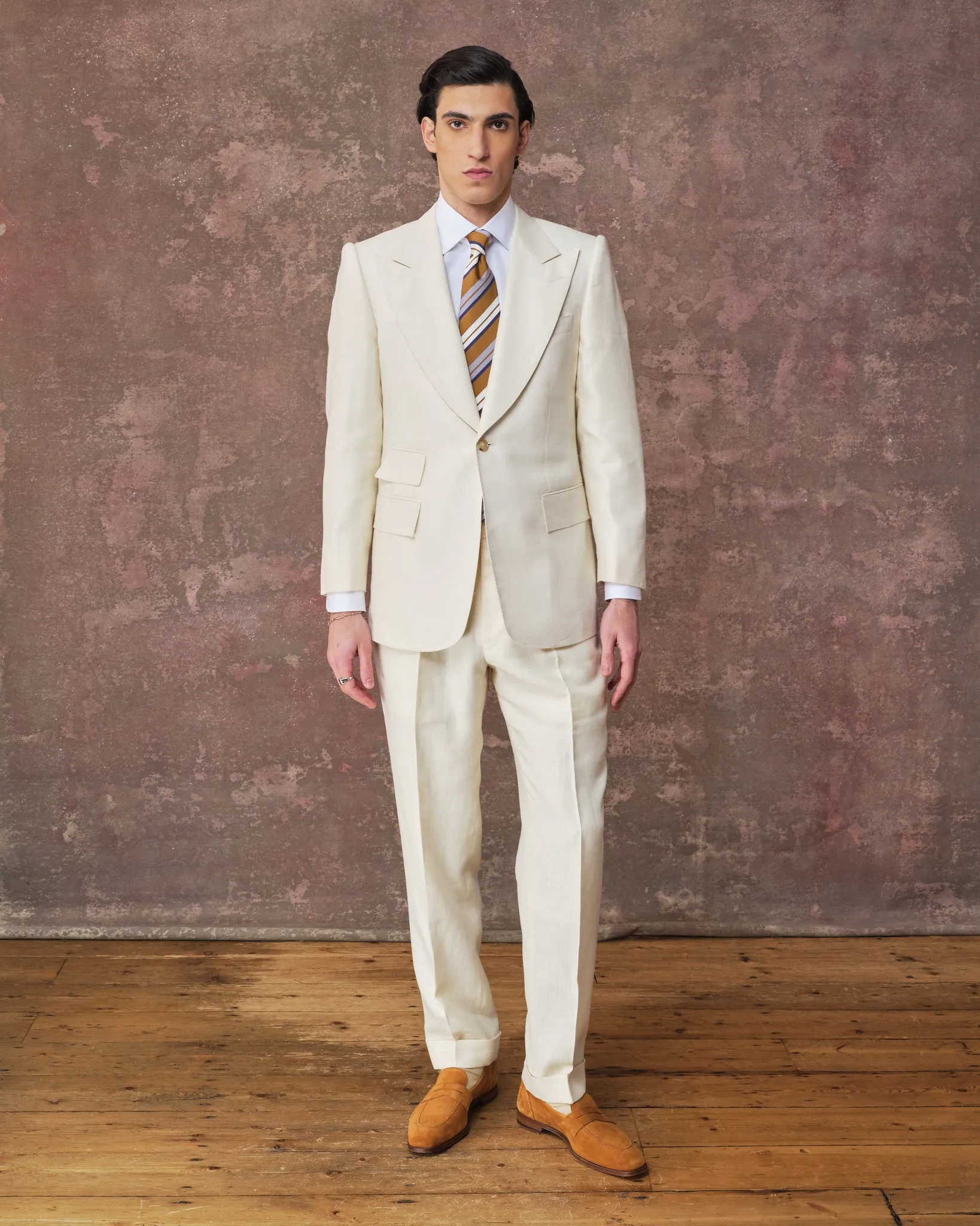 White Linen Heritage Trousers