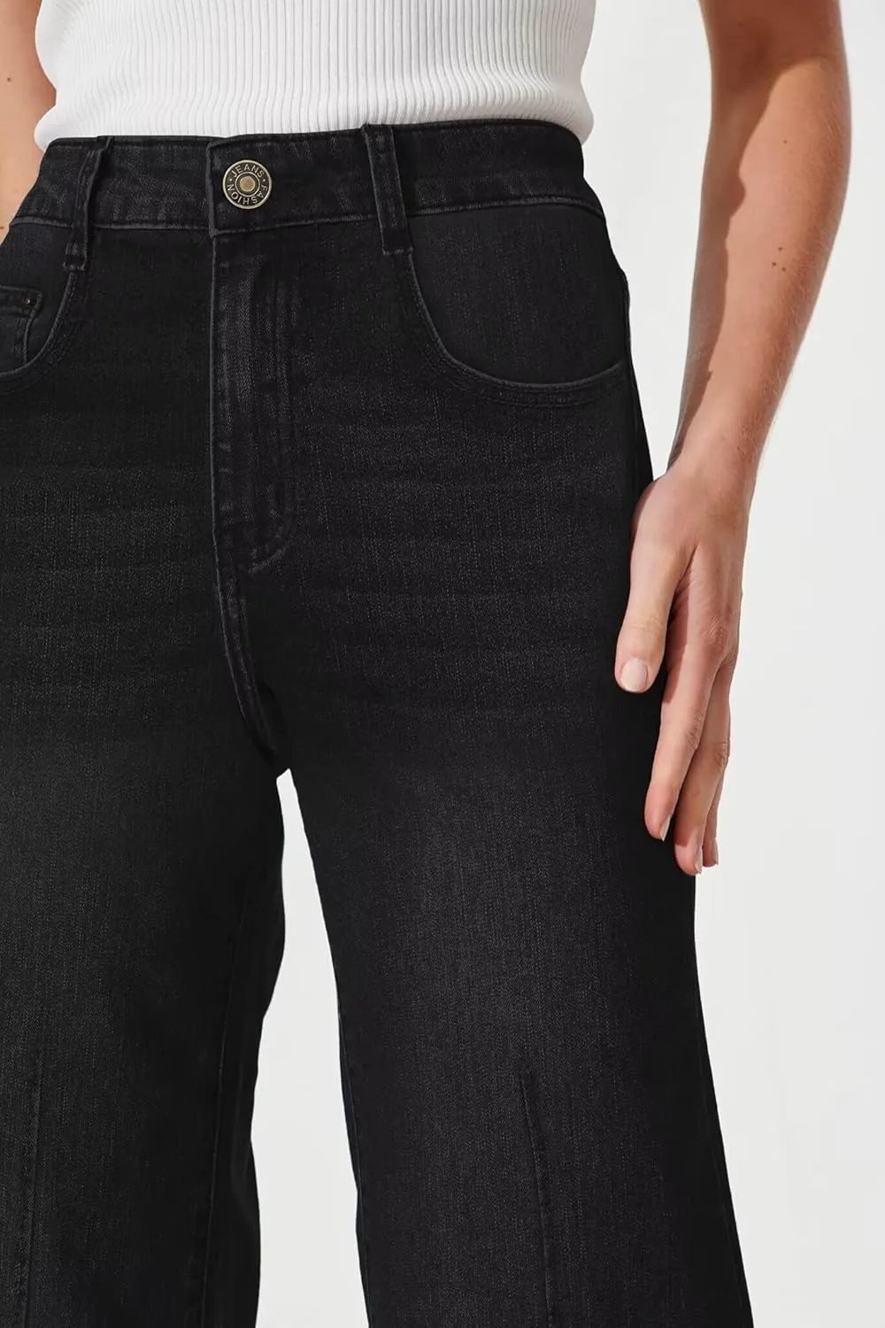 Wide Leg Jeans for Women - High Waisted Baggy Jeans Stretch Loose Denim Pants