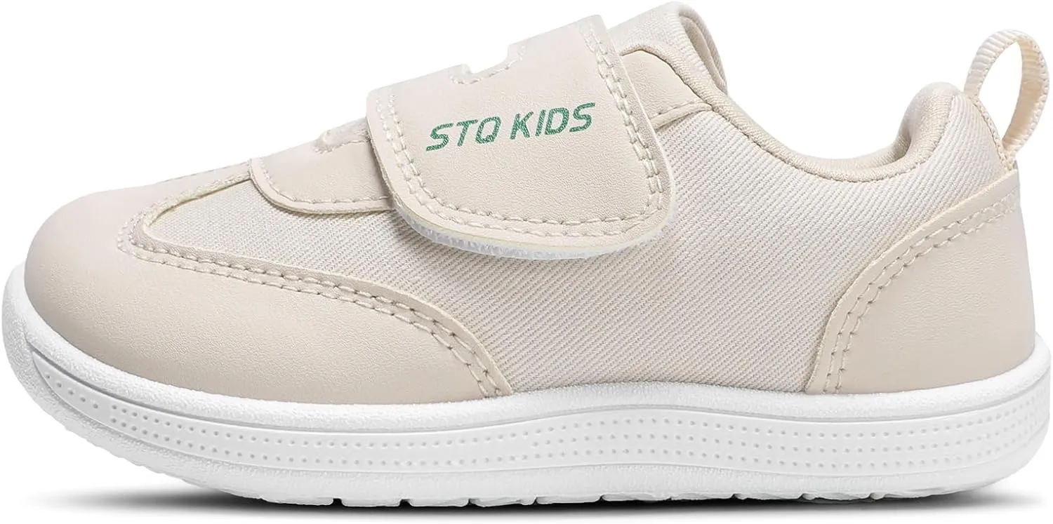 Wide Toe Box Toddler Shoes Zero Drop Boys Girls Barefoot Shoe Non-Slip Little Kids Sneakers for First Walking