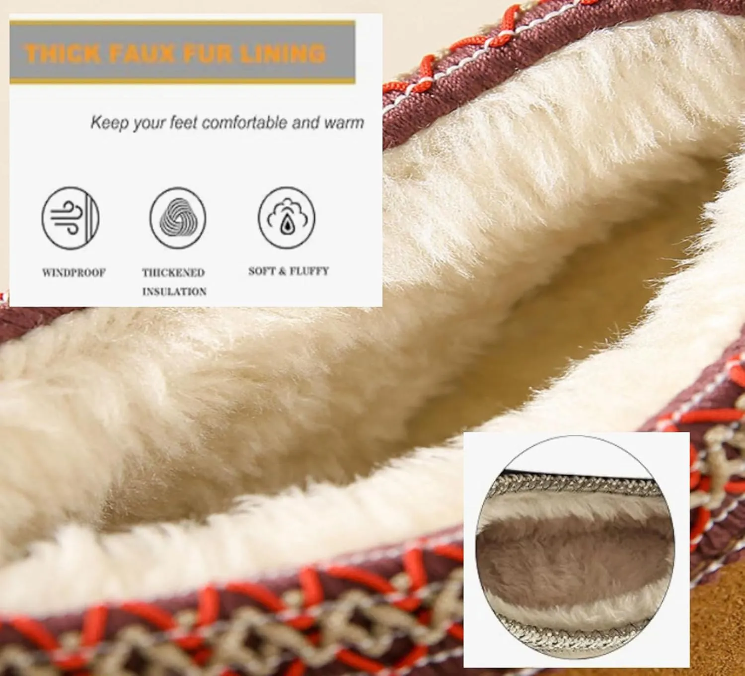 Womens Plush Cuddle Slides - Thick Bottom Shoes for Indoor, Outdoor & Snow Boots
