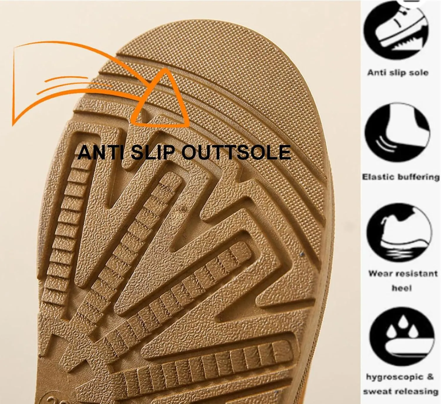 Womens Plush Cuddle Slides - Thick Bottom Shoes for Indoor, Outdoor & Snow Boots