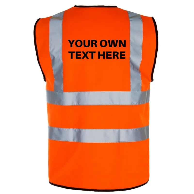 Your Printed Hi-Viz Customer-favorite Own - Waistcoat Text Steep discount